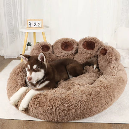 Petzen™ Calming Plush Dog Bed – Warm & Cozy Sleep Nest