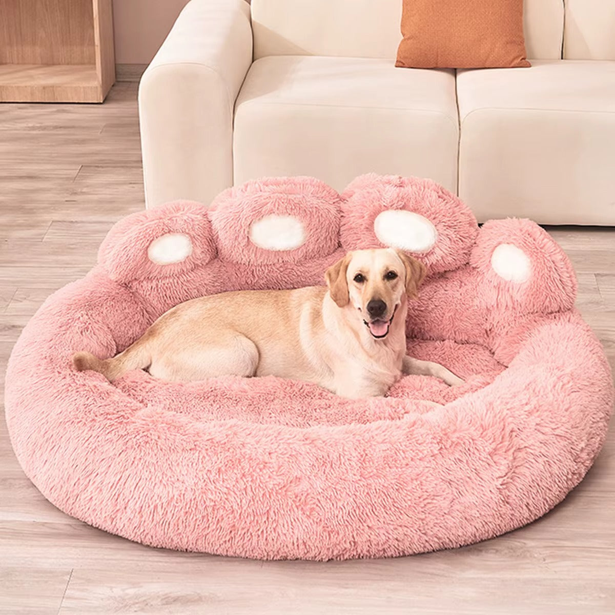 Petzen™ Calming Plush Dog Bed – Warm & Cozy Sleep Nest